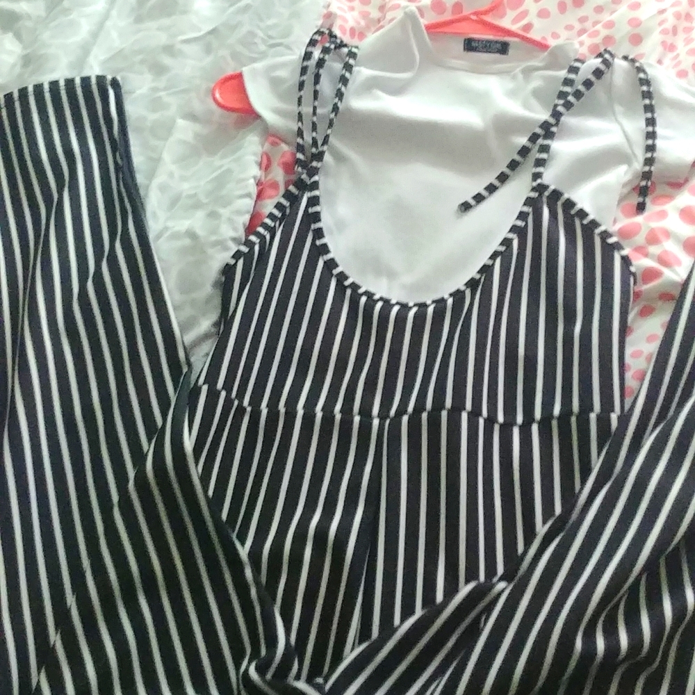 Nasty gal 2 piece jumpsuit with undershirt
